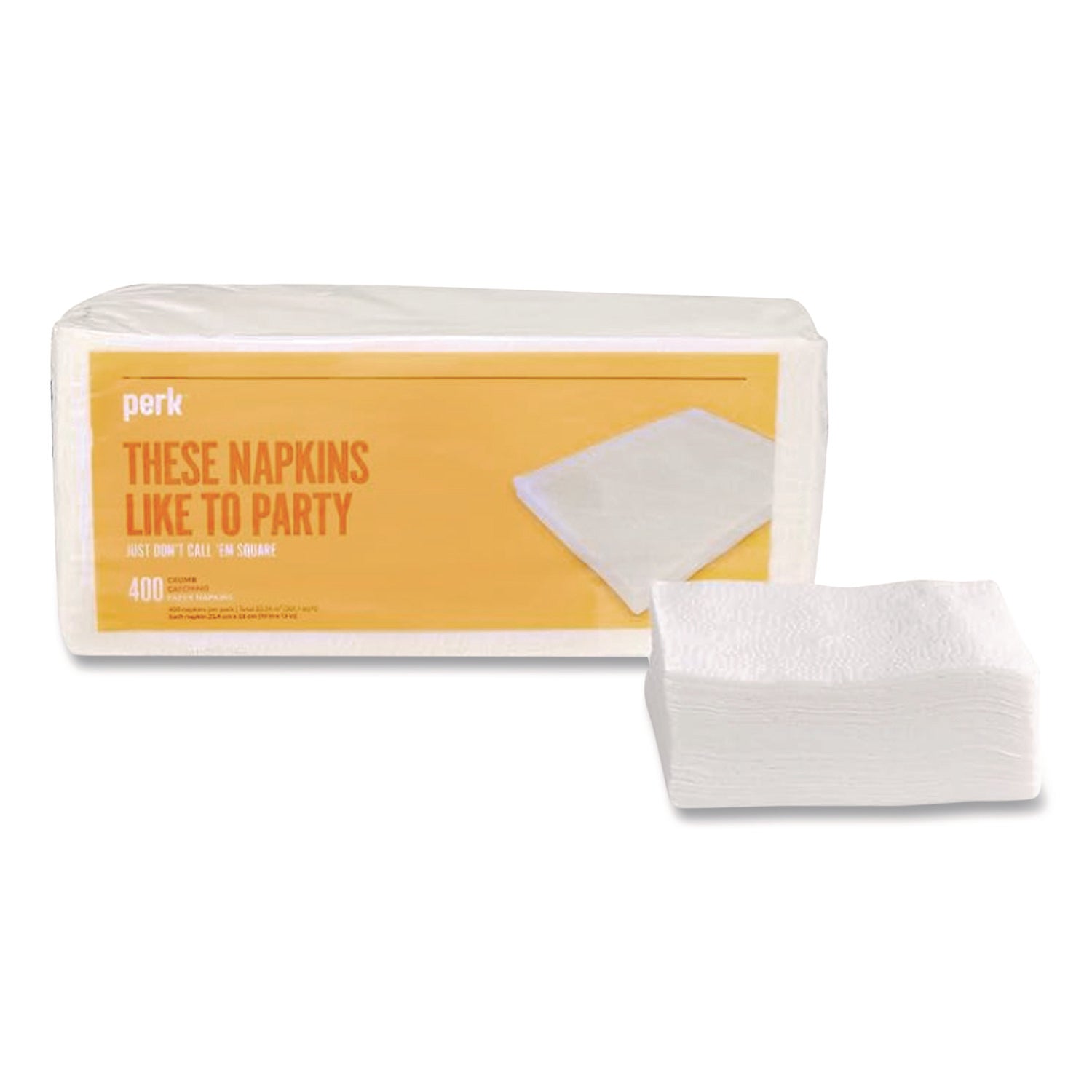 Luncheon Napkins, Embossed, 1-Ply, 10 x 13, White, 400/Pack