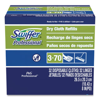 Dry Refill Cloths, White, 10.63 x 8, 32/Box, 6 Boxes/Carton