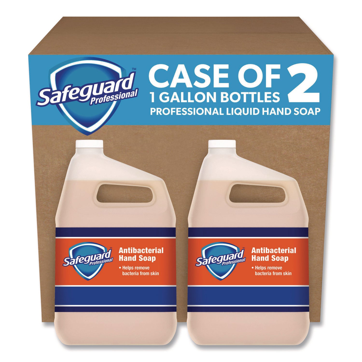 Antibacterial Liquid Hand Soap, Light Scent, 1 gal Bottle, 2/Carton