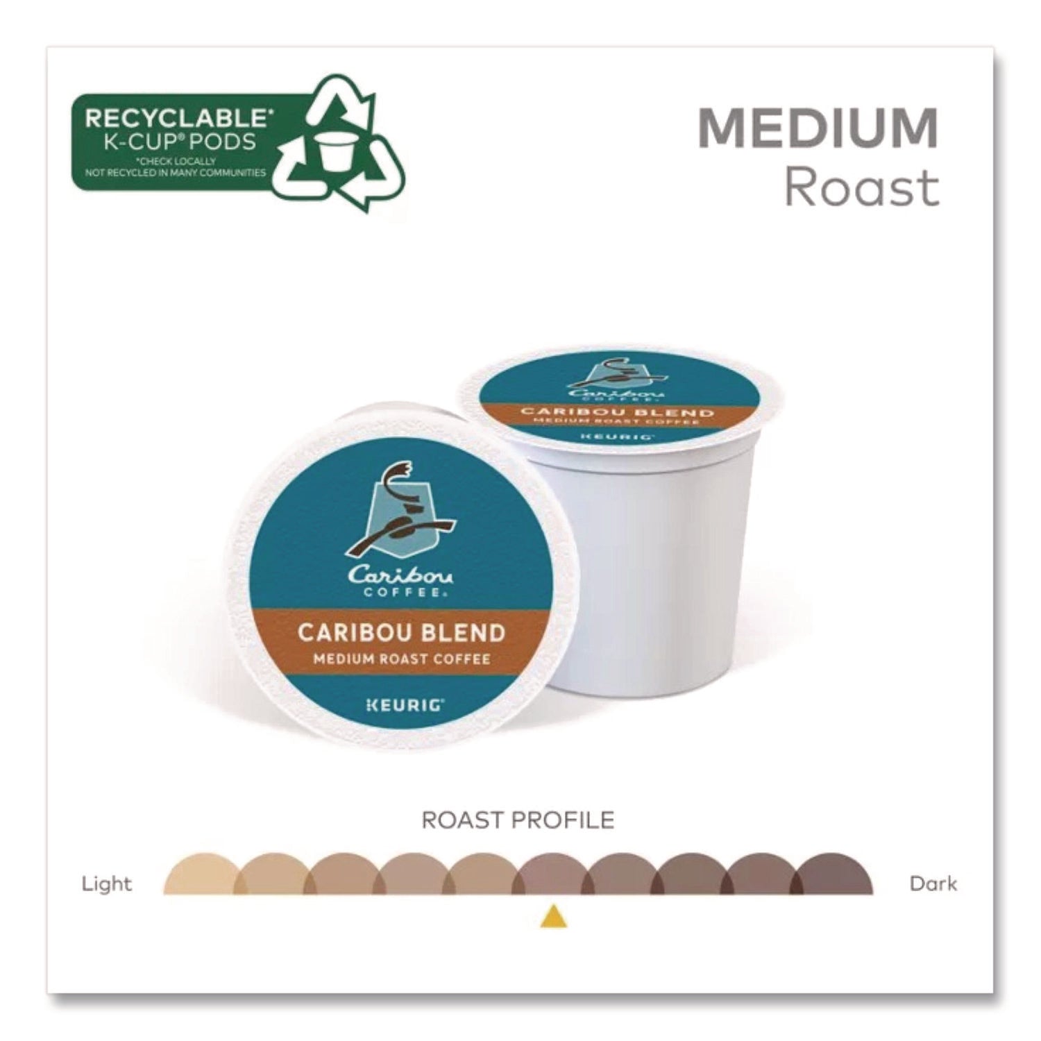 Caribou Blend Coffee K-Cups, 24/Box