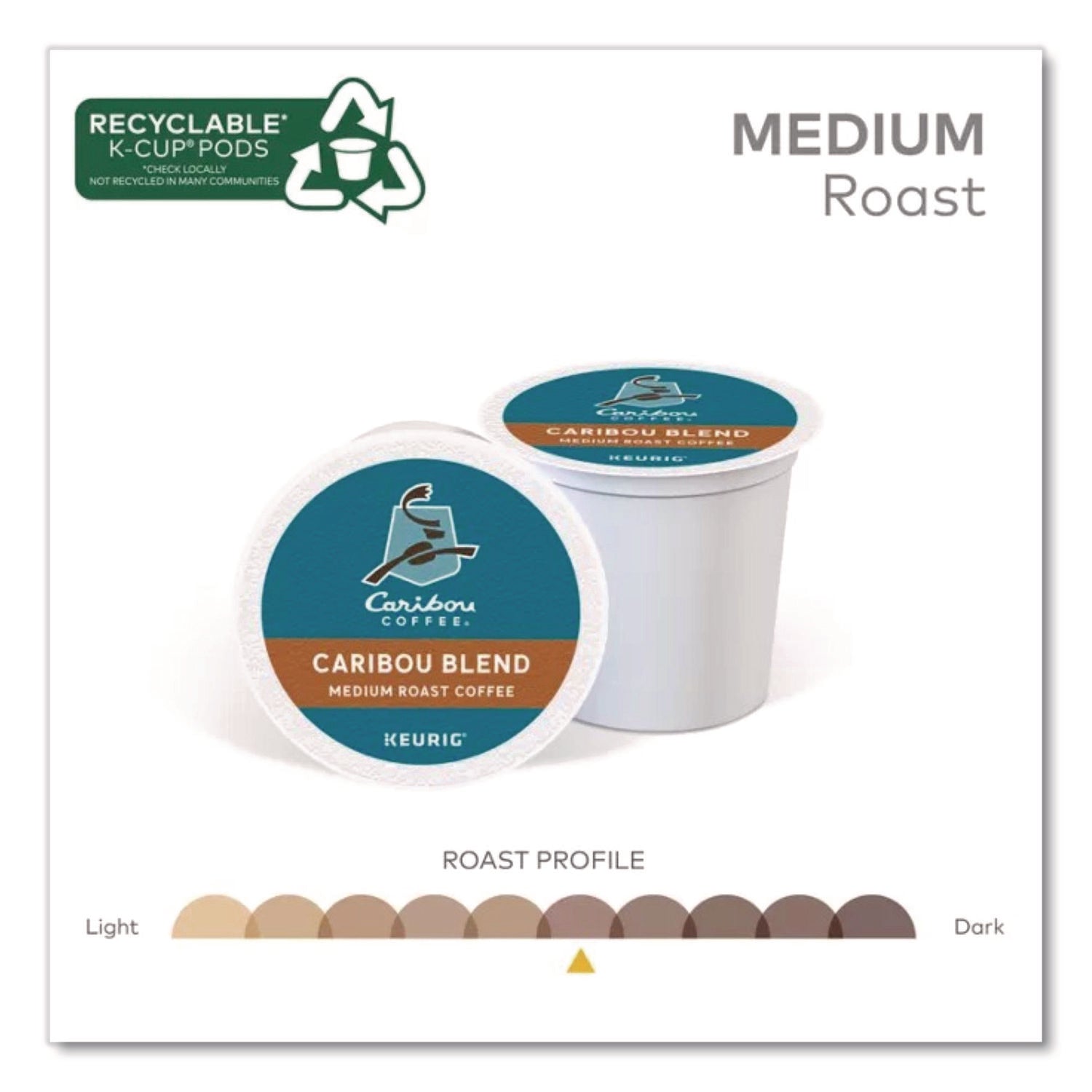 Caribou Blend Coffee K-Cups, 96/Carton