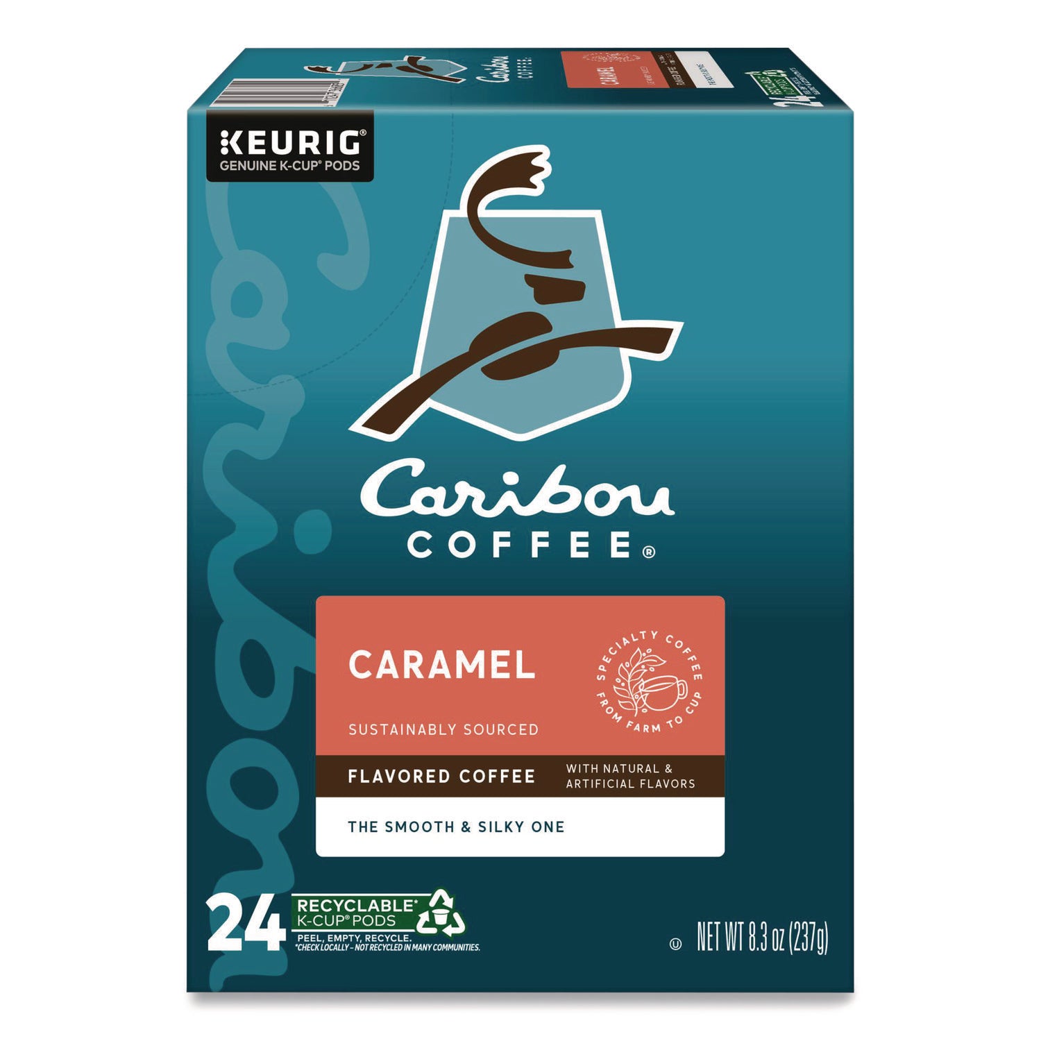 Caramel Hideaway K-Cups, Mild Roast, 24/Box