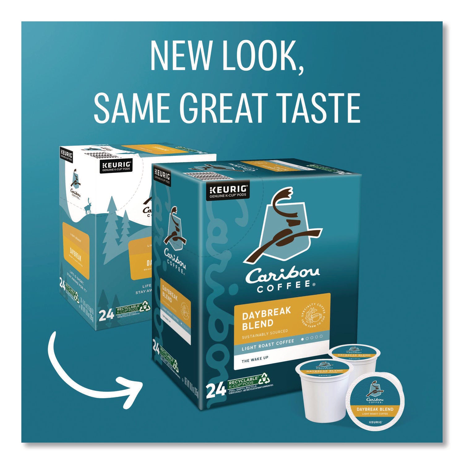 Daybreak Morning Blend Coffee K-Cups, 24/Box