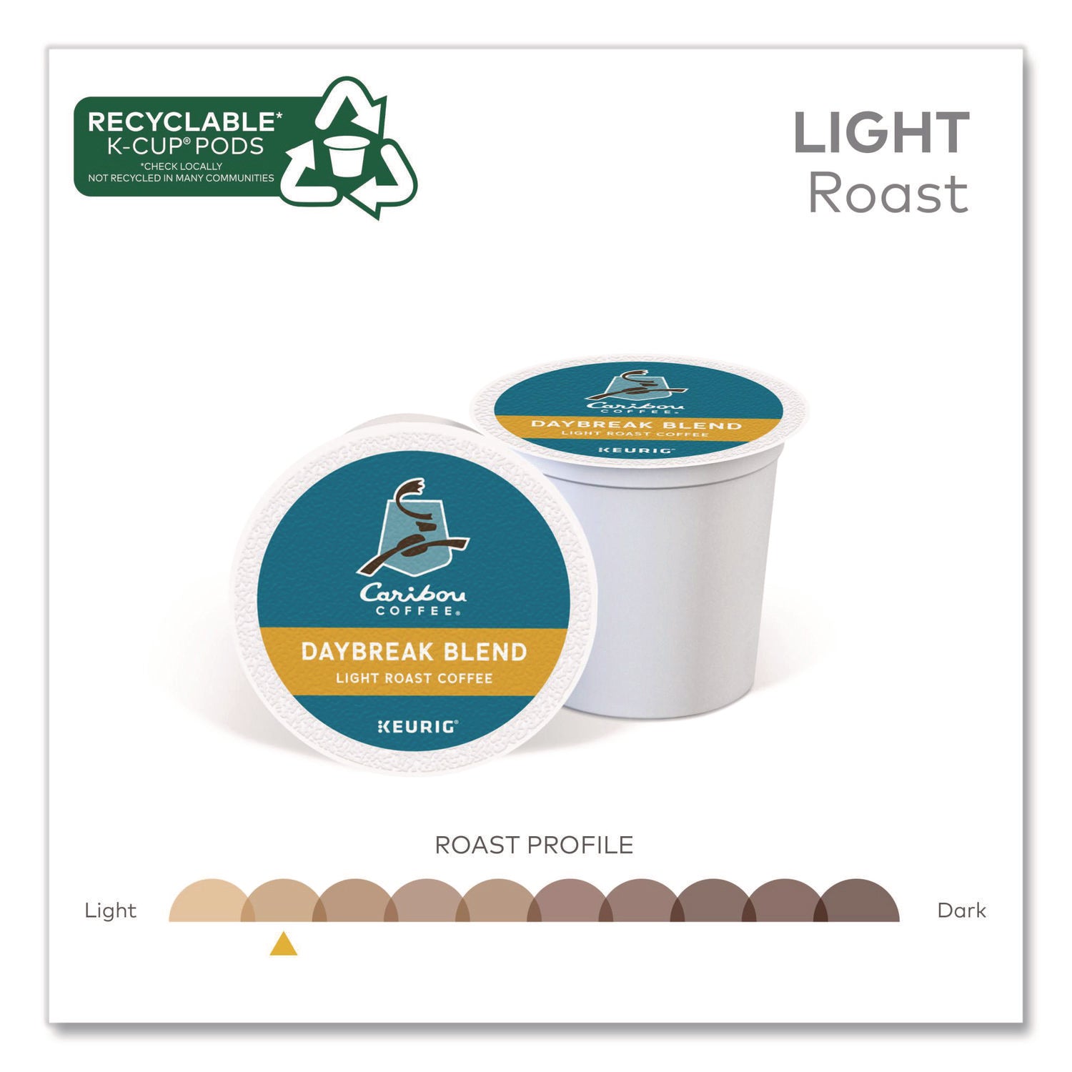 Daybreak Morning Blend Coffee K-Cups, 96/Carton
