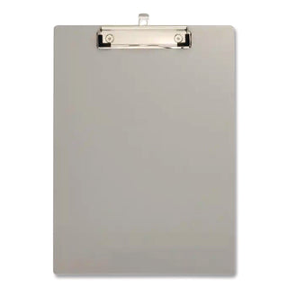 Officemate Magnetic Clipboard - Aluminum - Gray - 1 Each