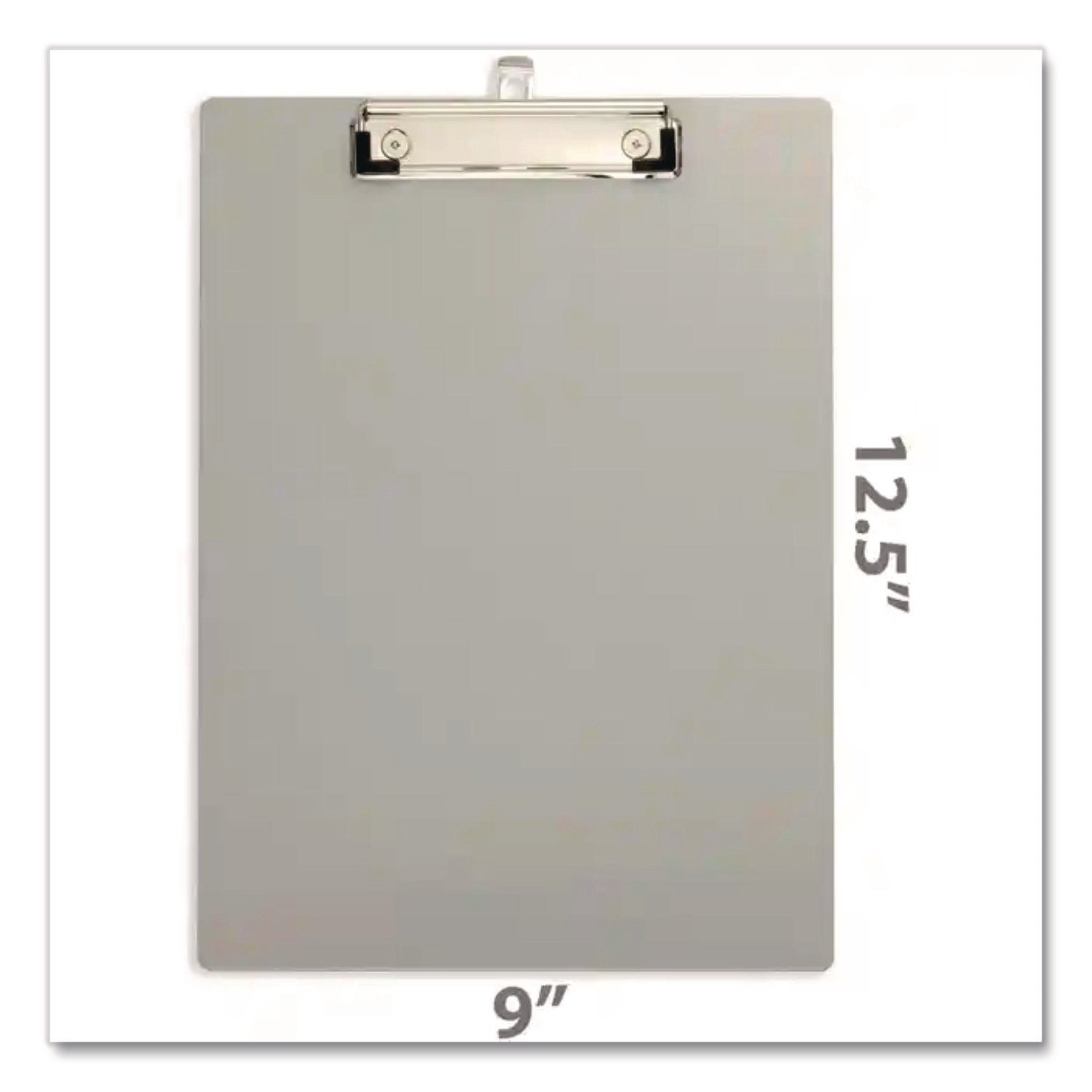 Officemate Magnetic Clipboard - Aluminum - Gray - 1 Each
