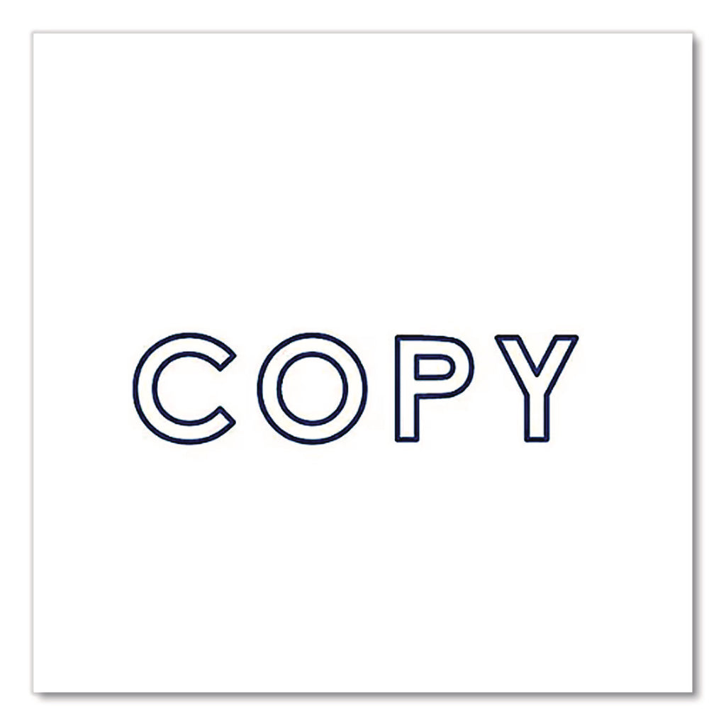 Pre-Inked Message Stamp, COPY, 1.63" x 0.38", Blue Ink