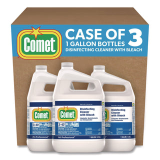 Disinfecting Cleaner w/Bleach, 1 gal Bottle, 3/Carton