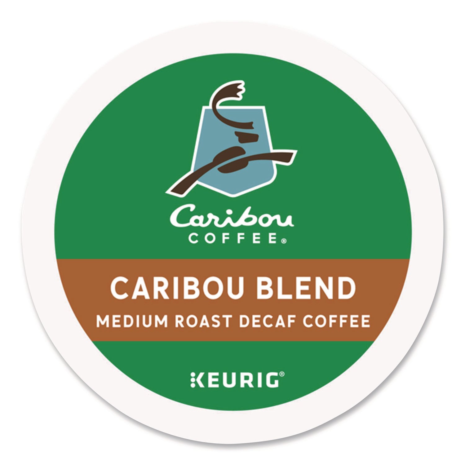 Caribou Blend Decaf Coffee K-Cups, 24/Box