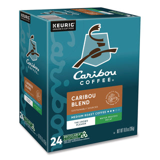 Caribou Blend Decaf Coffee K-Cups, 24/Box