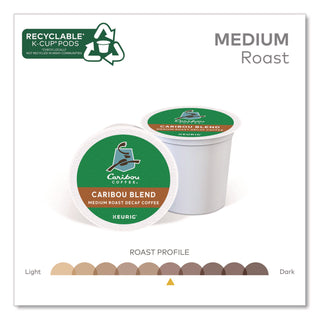 Caribou Blend Decaf Coffee K-Cups, 24/Box