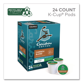 Caribou Blend Decaf Coffee K-Cups, 24/Box