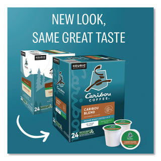 Caribou Blend Decaf Coffee K-Cups, 96/Carton