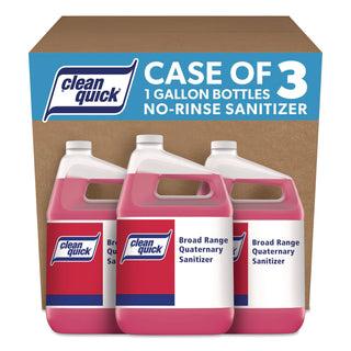 Broad Range Quaternary Sanitizer, Sweet Scent, 1 gal Bottle, 3/Carton