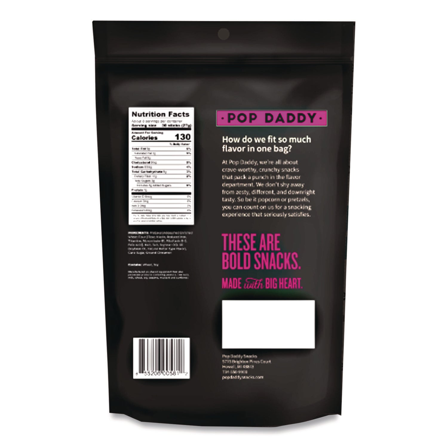 Cinnamon Sugar Pretzel Sticks, 3 oz Bag, 15/Carton