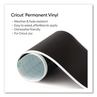 Joy Permanent Smart Vinyl for Assorted Surfaces, 5.5 x 120, Black