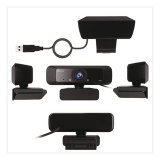 JVCU100 HD Webcam, 1920 pixels x 1080 pixels, 2 Mpixels, Black