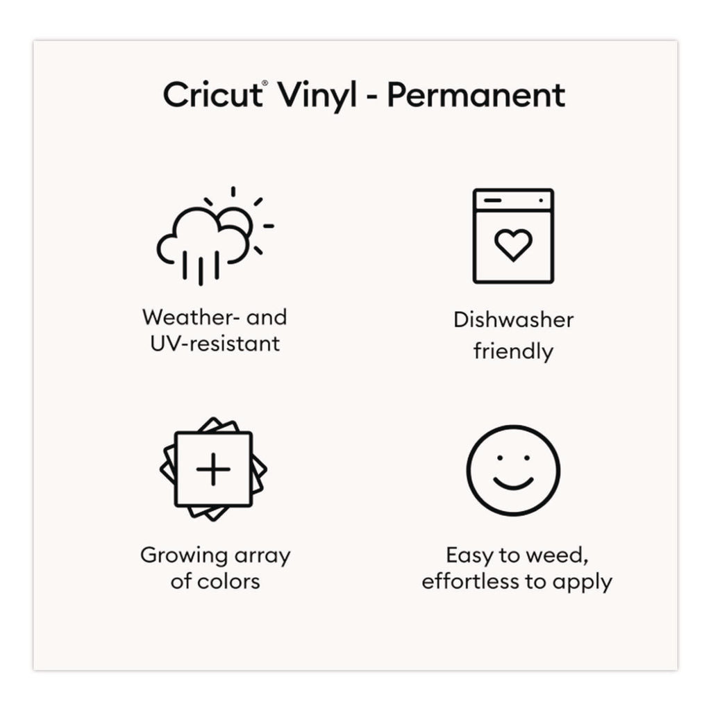 Premium Permanent Vinyl, 12 x 48, White
