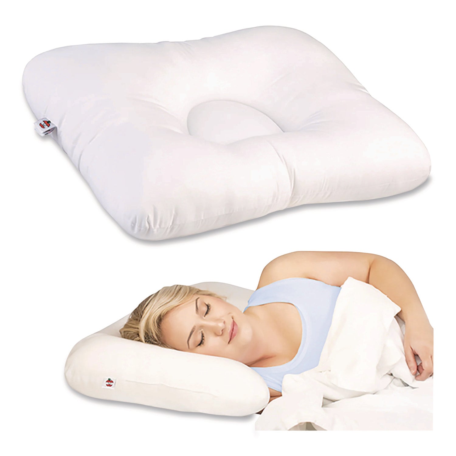 D-Core Cervical Pillow, Mid-Size, 23 x 5 x 15, White