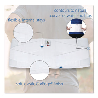 CorFit System Lumbosacral Spinal Back Support, X-Large, 40" to 52" Waist, White