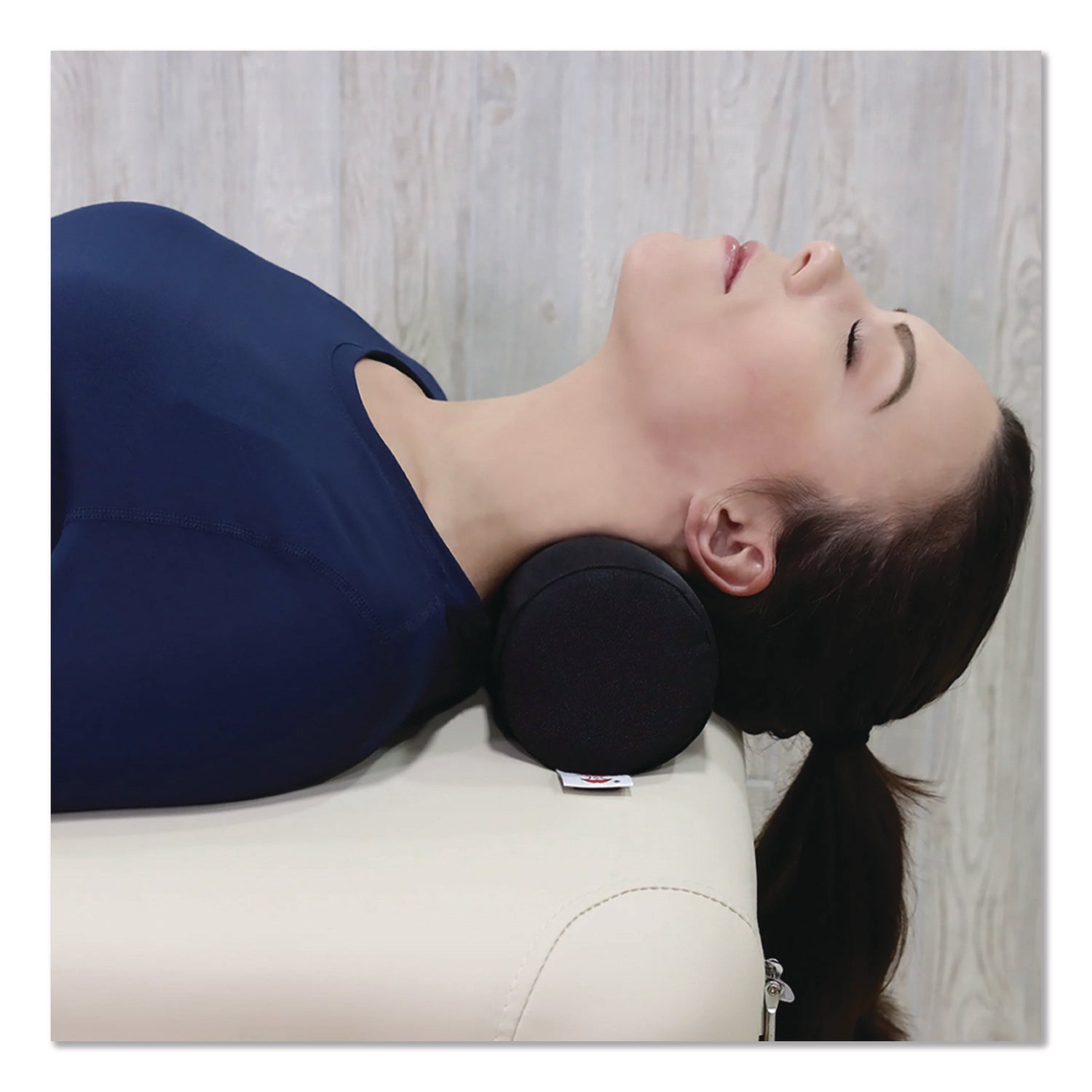 Foam Roll Positioning Pillow, Standard, 13.5 x 3.75, Black