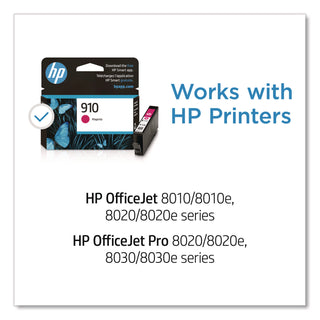 HP 910 (3YL59AN) Original Standard Yield Inkjet Ink Cartridge - Magenta - 1 Each - 315 Pages