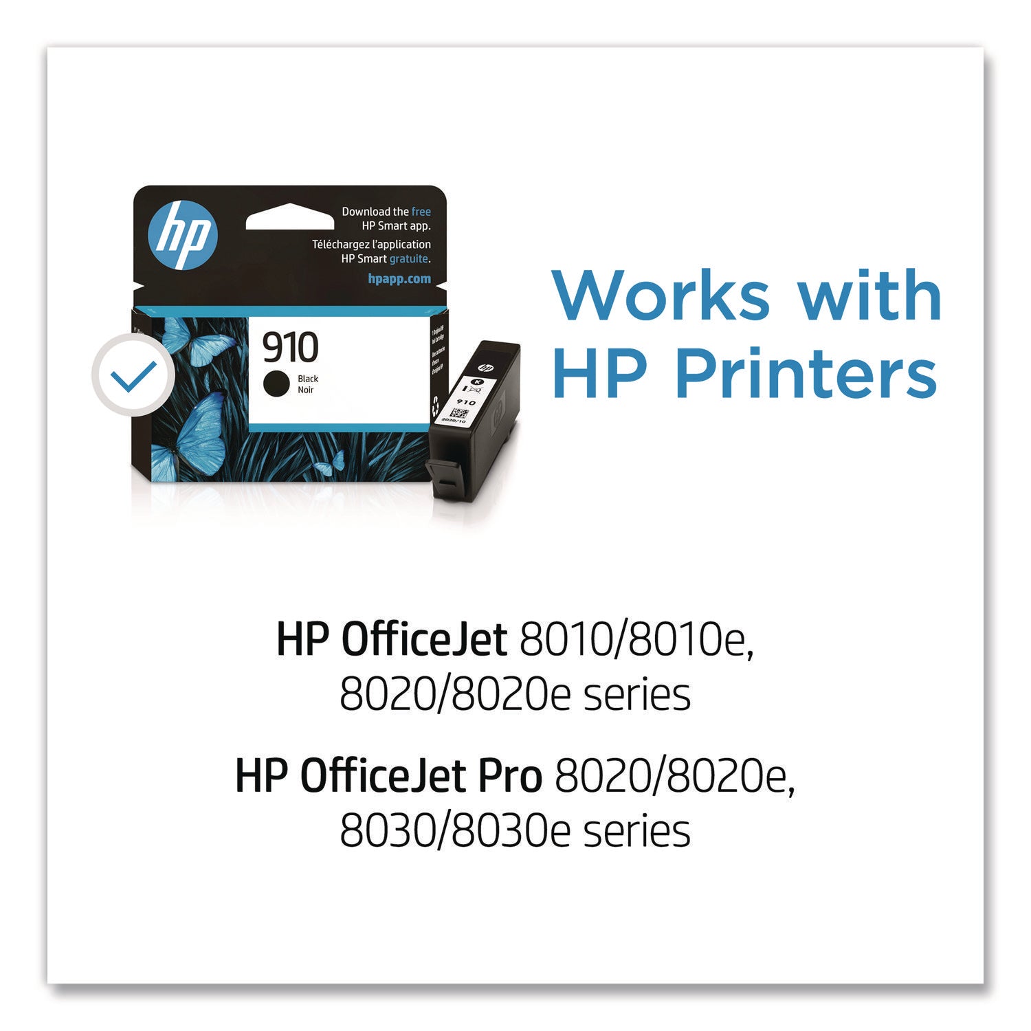 HP 910 (3YL61AN) Original Standard Yield Inkjet Ink Cartridge - Black - 1 Each - 300 Pages