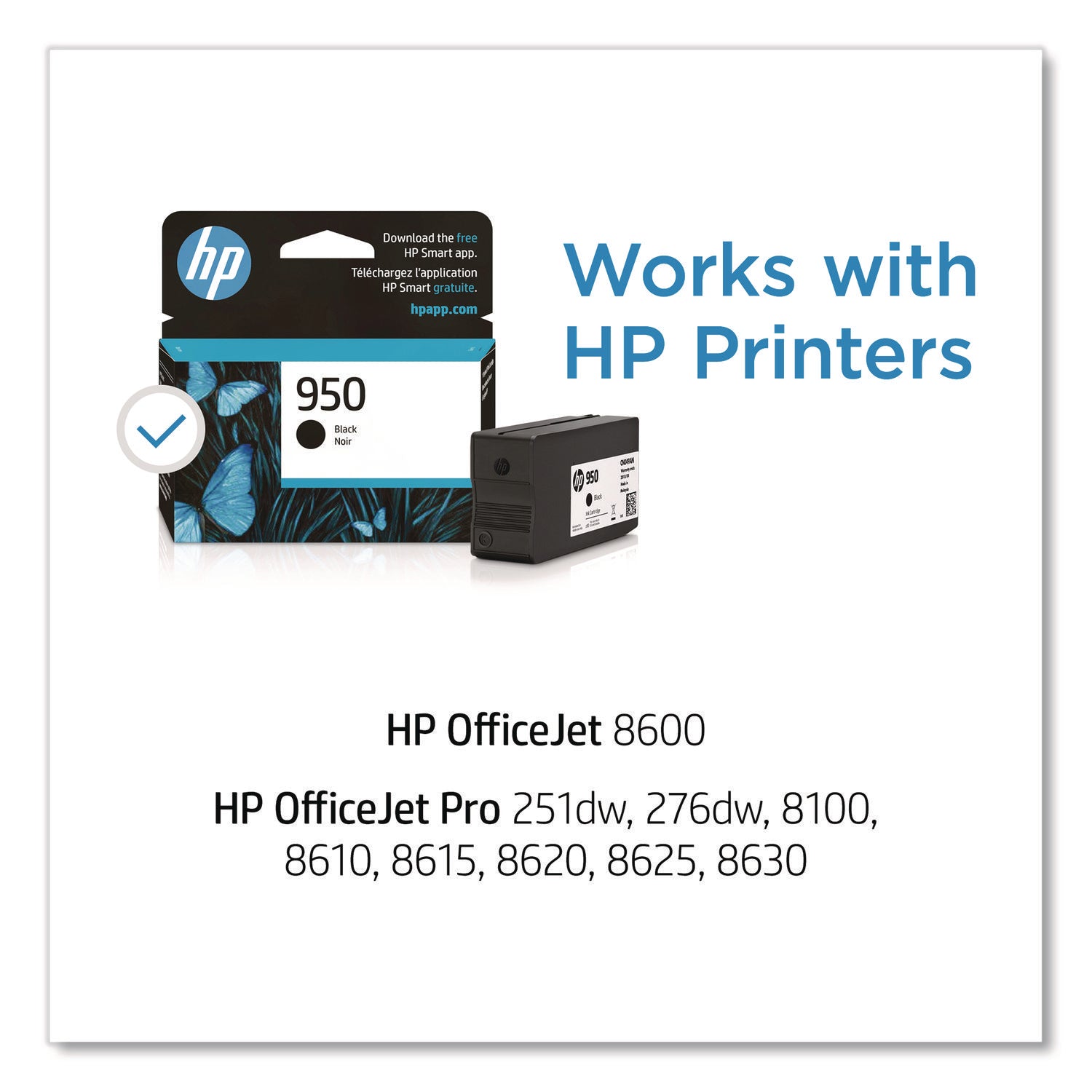 HP 950, (CN049AN) Black Original Ink Cartridge