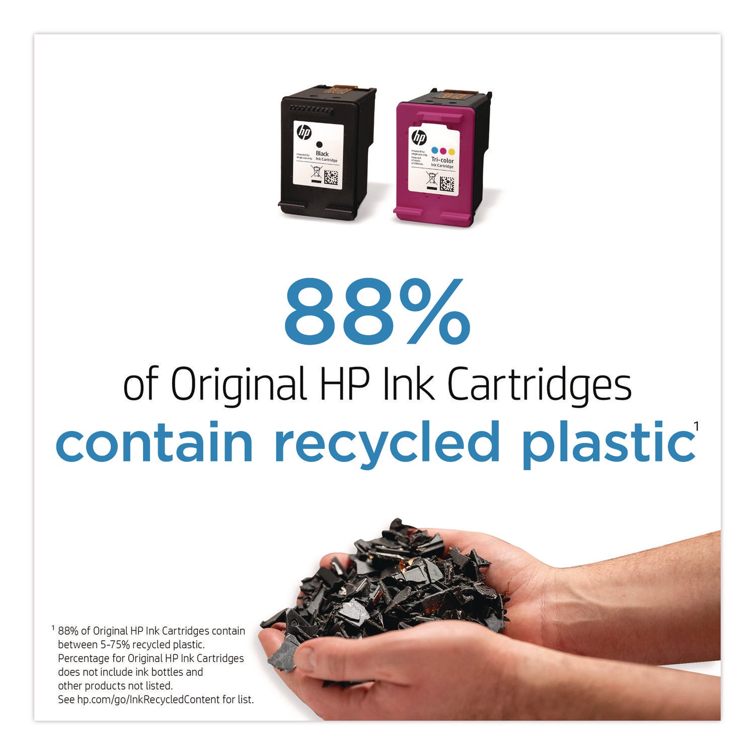 HP 63XL, (F6U63AN) High-Yield Tri-Color Original Ink Cartridge