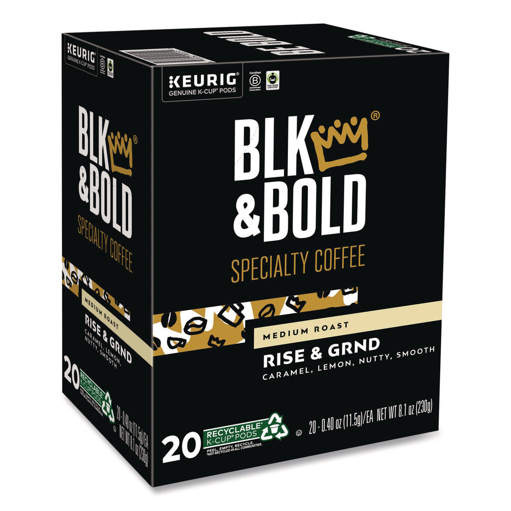 Rise and GRND K-Cups, 0.41 oz K-Cup, 20/Box
