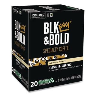 Rise and GRND K-Cups, 0.41 oz K-Cup, 20/Box