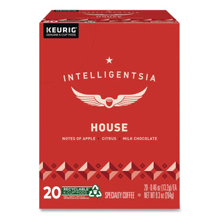 House Blend Coffee K-Cups, Light Roast, 20/Box