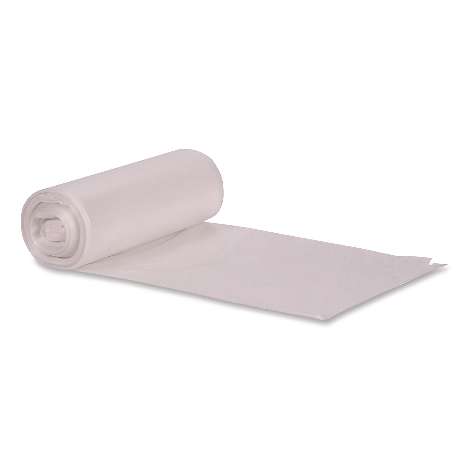 High-Density Waste Can Liners, 45 gal, 16 mic, 40" x 48", Natural, 250/Carton