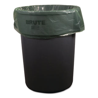Eco Blend Max Can Liners, 60 gal, 0.8 Mil, 38" x 58", Green, 20 Bags/Roll, 5 Rolls/Carton