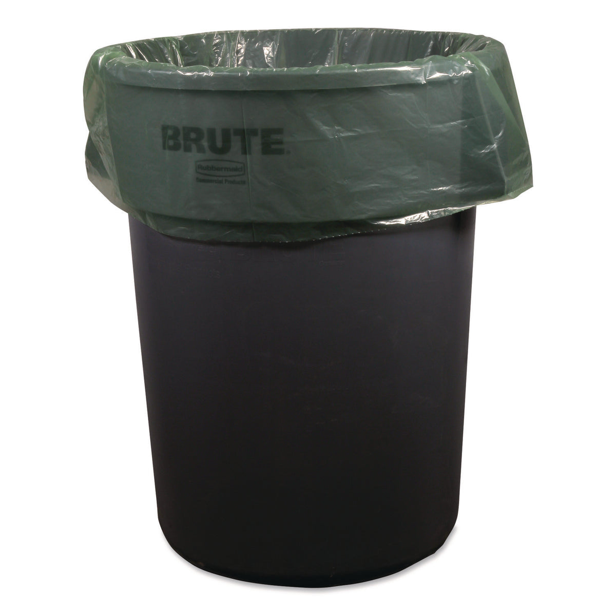 Eco Blend Max Can Liners, 40 to 45 gal, 0.8 mil, 40" x 46", Green, 25 Bags/Roll, 6 Rolls/Carton