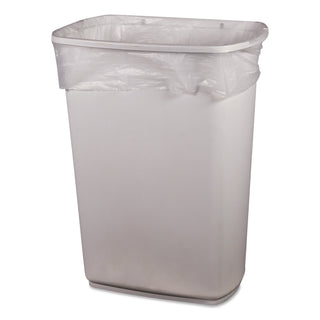 High-Density Waste Can Liners, 45 gal, 16 mic, 40" x 48", Natural, 250/Carton