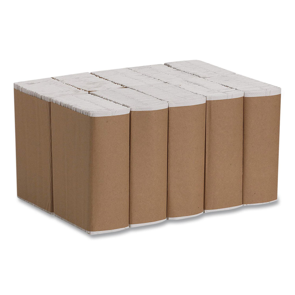 Pacific Blue Basic C-Fold Paper Towels, 1-Ply, 10.1 x 13.2, White, 240/Pack, 10 Packs/Carton