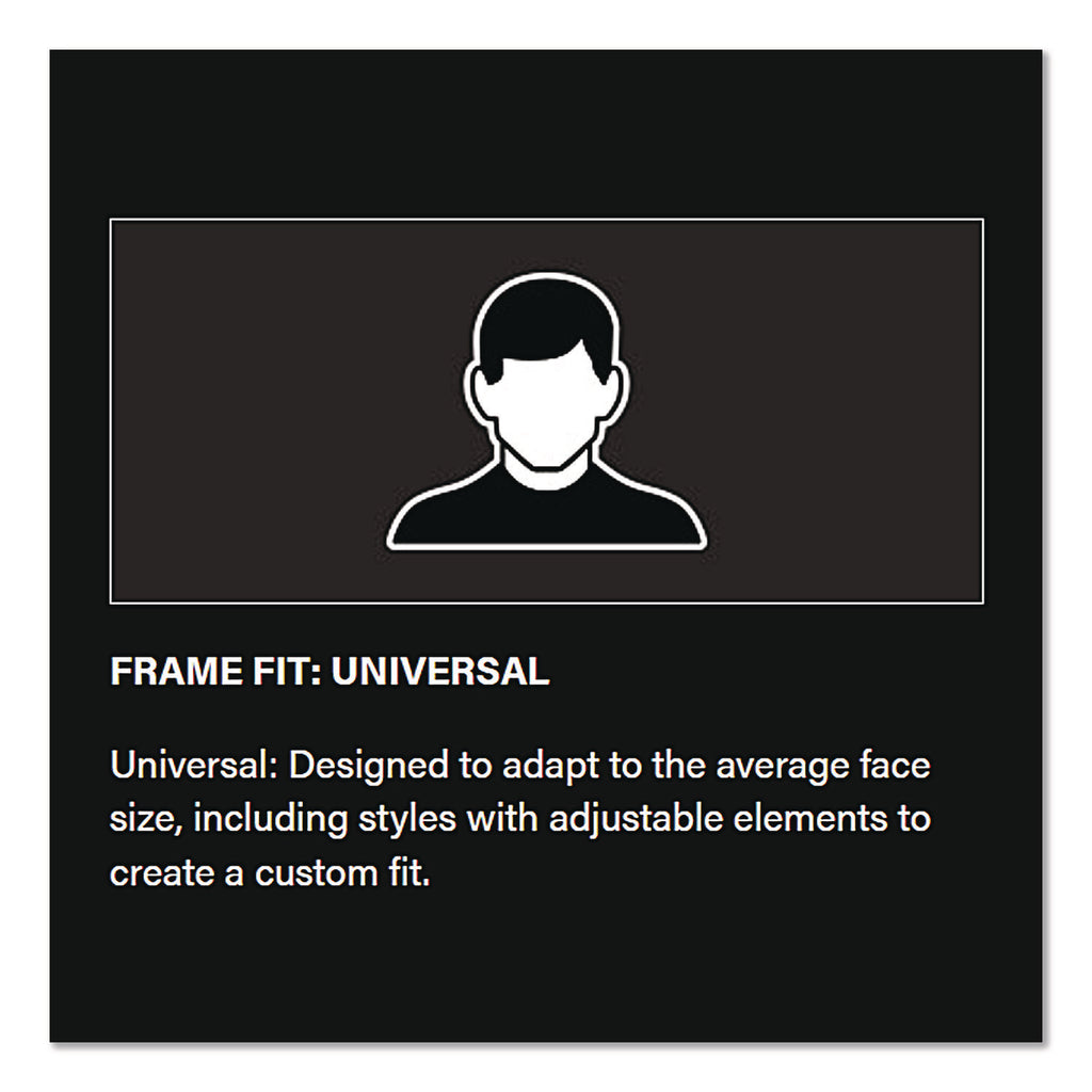 Anser Optical Safety Glasses, Anti-Fog, Scratch-Resistant, Clear Lens, Black Frame