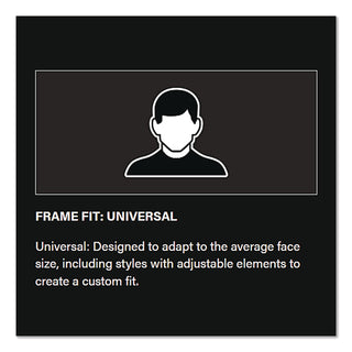 Anser Optical Safety Glasses, Anti-Fog, Scratch-Resistant, Clear Lens, Black Frame