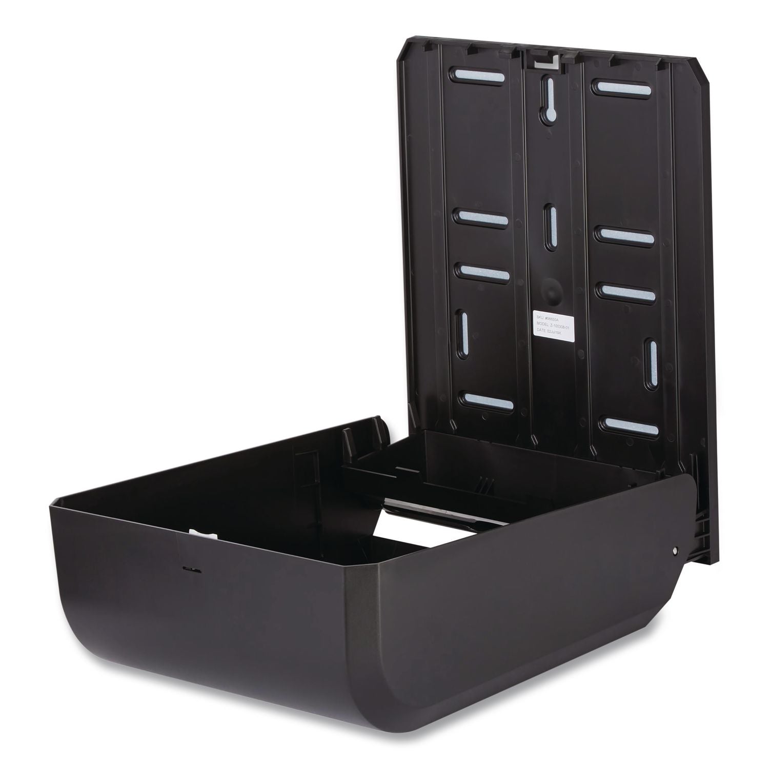 Dispenser for Combi-fold C-Fold/Multifold/BigFold Towels, 12.3 x 6 x 15.5, Black
