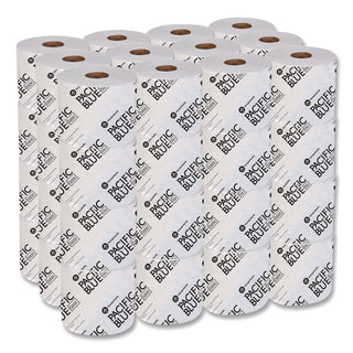 Pacific Blue Basic High-Capacity Bathroom Tissue, Septic Safe, 1-Ply, White, 1,500/Roll, 48/Carton