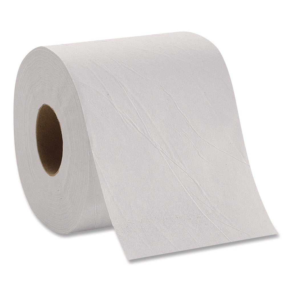 Pacific Blue Basic Bathroom Tissue, Septic Safe, 1-Ply, White, 1,210 Sheets/Roll, 80 Rolls/Carton