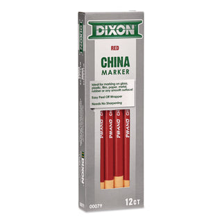 China Marker, Red, Dozen