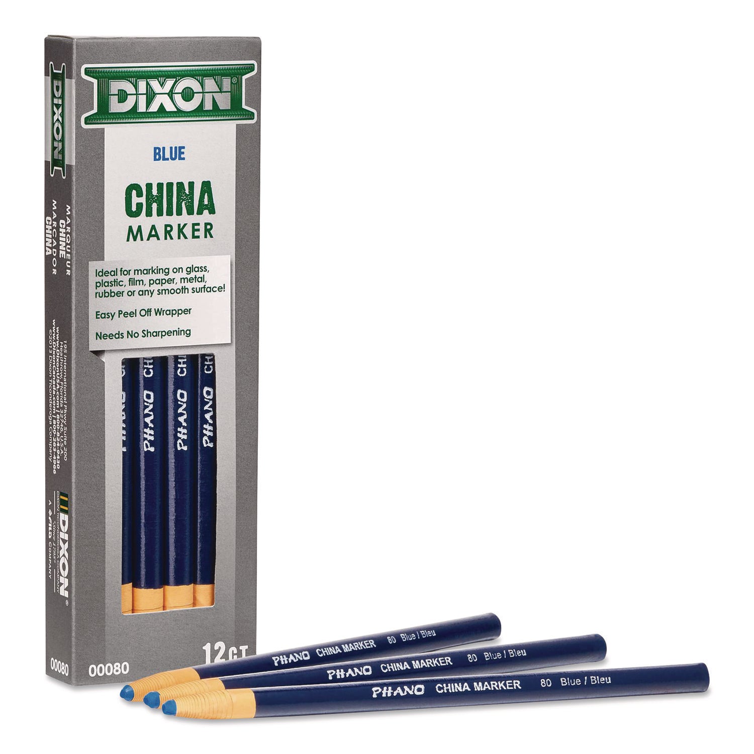 China Marker, Blue, Dozen