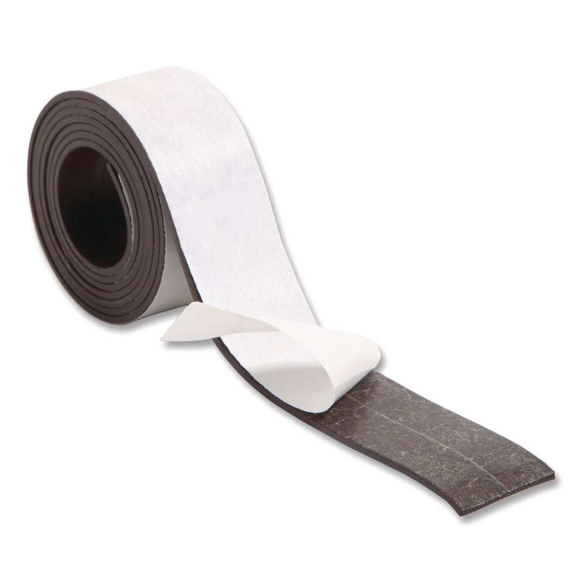 Magnetic Adhesive Tape Roll, 1" x 4 ft, Black