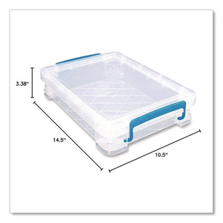 Super Stacker File and Document Box, Letter Files, 10.5 x 14.5 x 3.38, Translucent White