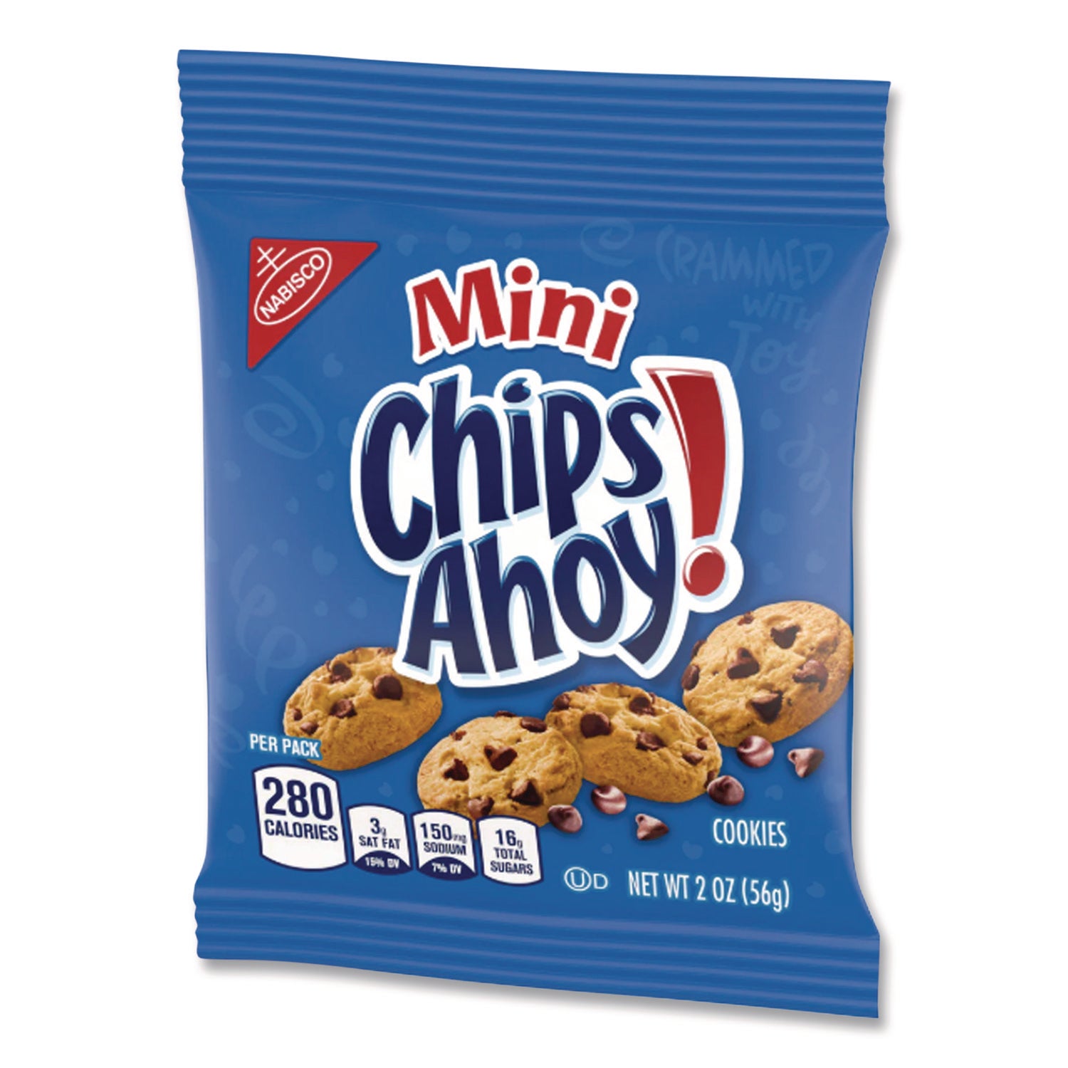 Chocolate Chip Cookies - Single Serve, 2 oz Packets, 60/Carton