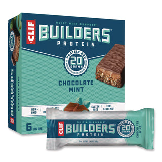 Builders Protein Bar, Chocolate Mint, 2.4 oz Bar, 12 Bars/Box