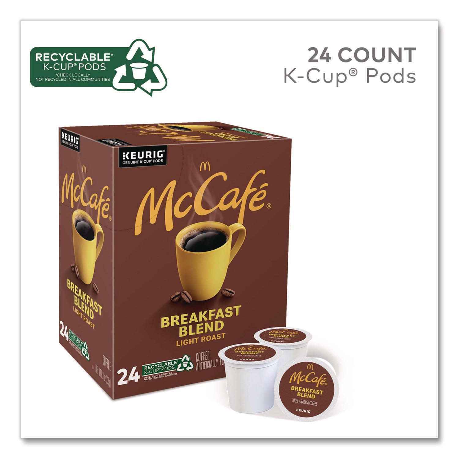 Breakfast Blend K-Cup, 24/BX