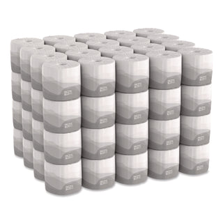 Pacific Blue Basic Embossed Bathroom Tissue, Septic Safe, 1-Ply, White, 550/Roll, 80 Rolls/Carton